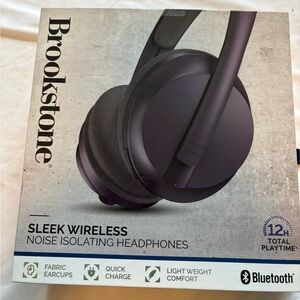 Brookstone Over-Ear Wireless Headphones - Purple